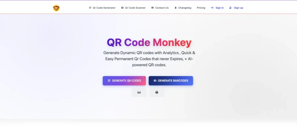 Qr monkey website